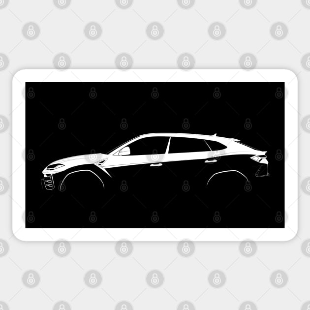 Lamborghini Urus Silhouette Sticker by Car-Silhouettes